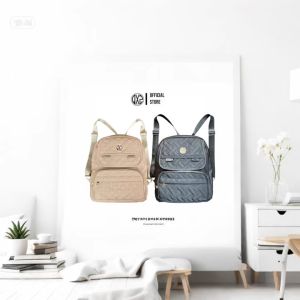 QXZ94 Tas Ransel Wanita Sekolah Backpack Import Anti Air Cocoli Hitam QTRW02