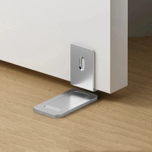 Invisible Strong Magnetic Door Stopper Stainless Steel Self Adhesive Windproof Draft Blocker Anti-collision Home Slim Door Catch