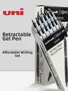 Student Use Exam & Note-taking Black Ink 0.5mm Click Pen