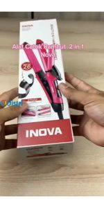 UPUPIN Catokan Rambut 2 in 1 Pelurus dan Curly untuk Meluruskan dan Keriting