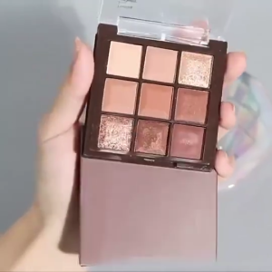 9 Colors Pallet Eyeshadow with Highlighter Nude Eyeshadow Palette Makeup Waterproof Pearl Shimmer