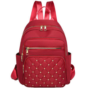 Breathable Lightweight Quilted Daypack Multi‑Pocket Faux Leather Backpack for Ladies Everyday Carry & Commute