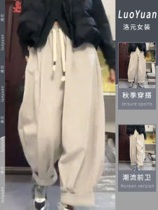 Fashionable High Waist Wide Leg Pants Womens Casual Pure Color Korean Style Autumn Early Season Popular New Arrival