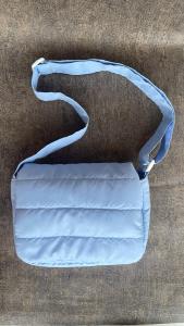 Ready stock Tas Selempang cewek Kekinian ringan tahan air BYRU BAGS berkualitas puffy bag biru muda