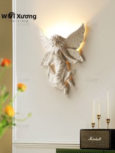 WEIXIANG | Elegant Relief Butterfly French Wall Lamp