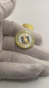High Quality 1 Inch Torch Pin KAGAWARAN NG EDUKASYON Brooch RNP Cufflinks