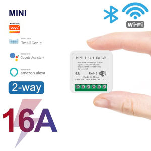Smart Switch Work With Tuya Smart Life App Wifi Mini 16A DIY Light Switches 2 Way Wireless Smart Home With Alexa Google Home