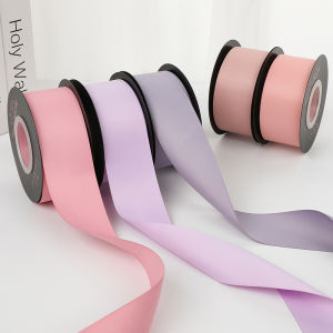 18meters/roll 4cm Double-sided Milk Silk Polyester Ribbon Wedding Decorative Ribbons Gift Wrap DIY Handmade Clothing Material