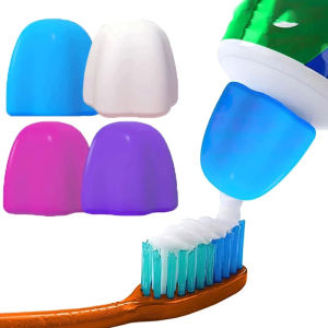 1 Pcs Self-Closing Toothpaste Squeezer Silicone Toothpaste Tube Squeezer Topper Pump Home Bathroom Toothpaste Dispenser Cover