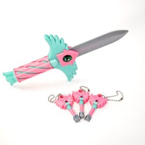 Korean Traditional Game Season 3 Props Keychain Necklace Pendant & Knife Game Props for Family Squids Parties Gifts