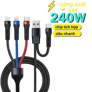 Cáp Sạc Đa Năng 6 Trong 1 USB C Sang Type-C Micro USB Lightning Mini USB Tương Thích Với iPhone Xiaomi Huawei Samsung
