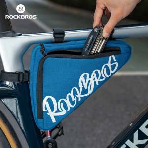 ROCKBROS Bicycle Triangle Bag Durable Stable MTB Road Bike Front Tube Bag 2 Size Universal Folding Bike Bag
