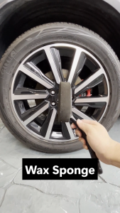 TORONSTAR Premium Long Handle Tyre Waxing Sponge for Car Wheel Care