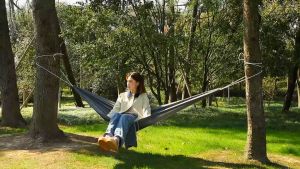 Duyan for adult Outdoor thick canvas hammock duyan hammock camping duyan malaki Rollover prevention