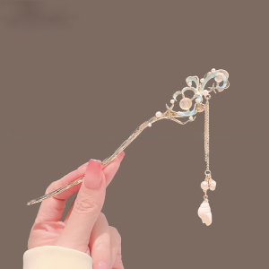 Luxurious Pearl Hairpin Womens Elegant Hair Accessories Hanfu Style Flowing Tassel Hair Ornament Premium Quality Hair Accessories