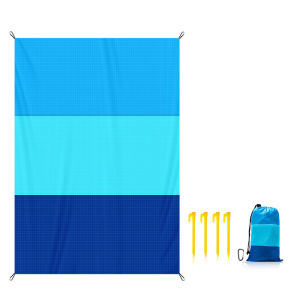 2x2.1m Waterproof Pocket Beach Mat Blanket Folding Camping Mattress Portable Lightweight Mat Outdoor Picnic Mat Sand Beach Towel