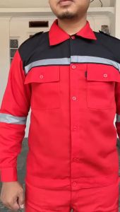 Wearpack Katelpak Safety Skotlet Setelan Kemeja Celana Kerja Seragam Proyek Kombinasi