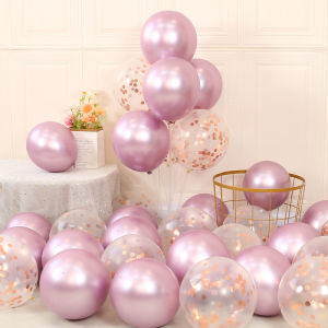 Transparent Balloons Decorations Blue Sequins Childrens Birthday Party Wedding Event Atmosphere Scene Arrangement Popular Online