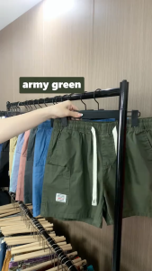 URBAN PIPE 3กระเป๋า กางเกงขาสั้นผู้ชาย 28-34 สั้นเหนือเข่า เอวยางยืดผ้ายืด Plain Cotton Shorts 52214