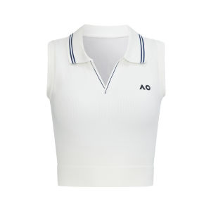 AO | Form Fitting Stylish Casual Ruffle Sleeveless Tennis Sports Vest