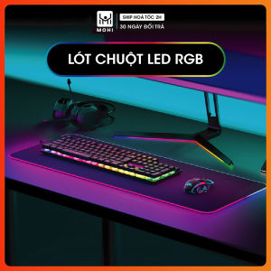 Bàn di chuột Led tấm lót chuột cỡ lớn RGB phát sáng nhiều màu có lớp cao su chống trượt siêu bền