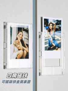 Mini Magnetic Photo Frame 3 Inch Instant Camera Magnet Fridge Decor ABS Plastic Material for Fuji Mini Series Home Decor