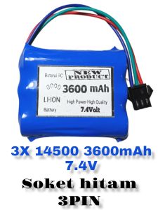 Baterai RC/mainan Anak 3600mAh 7.4V Type LI-ION 3PIN