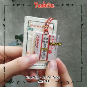 Móc Khóa Túi Phước Cát Tường - May Mắn - Mẫu 118 (Kiểu Omamori) Có sẵn.