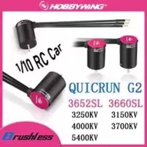 HobbyWing QuicRun 3652 3660 SL G2 Brushless Motor Waterproof 2-3S 3.175/5.0mm Shaft for 1/10 RC On-road Buggy Monster Truck Cars