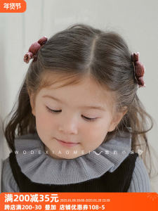 Cute Knitted Embroidered Candy Hair Clips Childrens Headwear Girls Baby Side Clips Beach Hair Accessories Hairpins Hair Decorations