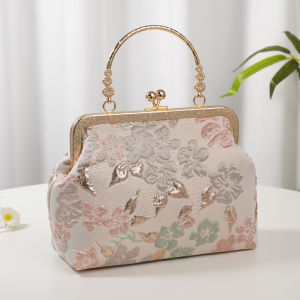 Retro Chinese Style Handbag Womens Bag with Cheongsam Chinese Style Small Bag Palace Style Ancient Style Han Chinese Clothing Hand Bag