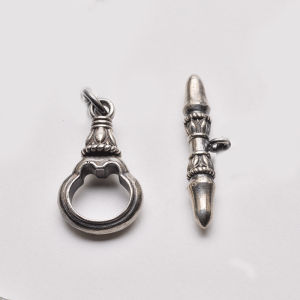 Arkipelagus Lei Huo Original Design Retro Ethnic Style Gourd Lotus Pestle OT Sterling Silver Mens Bracelet Non-mainstream Distressed Necklace for Men