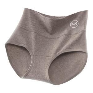 MiiOW | กางเกงชั้นในสตรีเอวสูงผ้าฝ้ายแท้ทรงสามเหลี่ยมป้องกันแบคทีเรียไร้สี กางเกงขาสั้นทรงสามเหลี่ยมสำหรับผู้หญิง ฤดูใบไม้ผลิ 2025