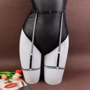 Women Elastic Thigh Garter Belt Leg Strap Punk Gothic Clothing Suspender Lolita Body Harness Cosplay Rave Holiday Accessories