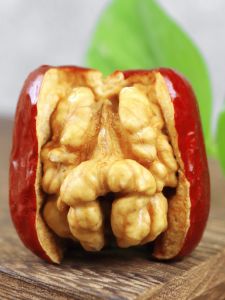 Health Nutritional Red Date Walnut Heart Snacks 230g Bag Office Leisure Special Products Three People Walk Brand