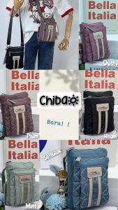 Produk Terbaru!!! Tas Selempang HP Wanita CHIBAO KANVAS BORDIR 2Sleting