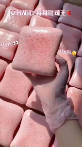 👍SG Seller Big Butter Toast Decompression Toy Squishy Simulated Square Bread Squeeze Squishy Toys Stress Relief