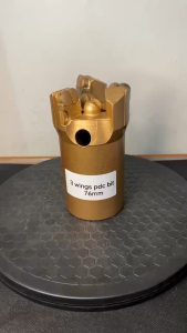 Mata Bor Pdc 3inch 76mm Pdc Wings Bit Untuk Pengeboran Menghancurkan Batuan Keras