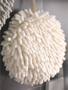 Chenille Hanging Towel Hand Towels Kitchen Bathroom Soft Plush Quick Dry Water Absorbent