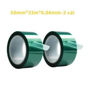 Băng Keo Nhựa Polyester Xanh 1 Cuộn Màng Dính Silicon Dùng Cho Khuôn Epoxy Bàn Sông Khung Rỗng Viền Làm Đồ Thủ Công Làm Mặt Dây Chuyền