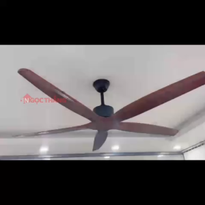 Quạt Trần 5 Cánh Gỗ Trang Trí Sảnh Phòng Khách Cao Cấp VF89 Ngọc Thắng (Kèm remote điều khiển từ xa)