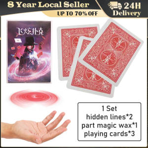 1pc Magic Floating Flying Cards Magic Tricks Close-up Rotary Card Toys for Children Profesional Magic Props