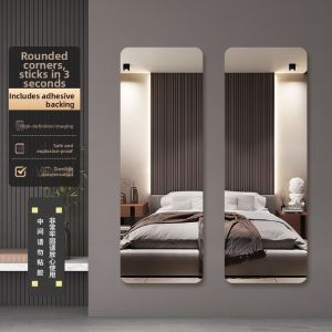 High Definition Self-Adhesive Non-Deformable Mirror for Bathroom Entrance Dormitory Bedroom