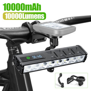 NEWBOLER Bicycle Light Front 10000mAh Bike Light 10000Lumen Waterproof Flashlight USB Charging MTB Road Cycling Lamp Accessories