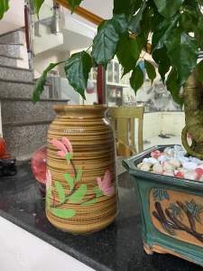 Lọ cắm hoa gốm sứ Bát Tràng cao 25 cm rộng 15 cm