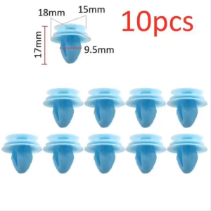 [HCM] Set 10 đinh tán nhựa 9.5mm (màu xanh) viền cửa cho xe hơi Hyundai Kia 82315-33020 Chốt vít nở nút gài cho ô tô