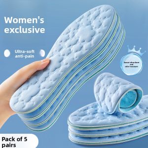 LINGMIAO | Summer Womens Insoles Non-Sticky Absorbent Anti-Odor Breathable Socks-Free 2 Pairs