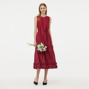 Gloria | Red Sleeveless Dress For Special Occasions