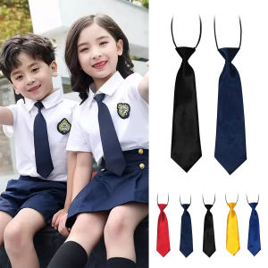 Amoki Fashion Kids Necktie Adjustable Tied For Boy And Girl Cute Decoration Casual Uniform Accessories