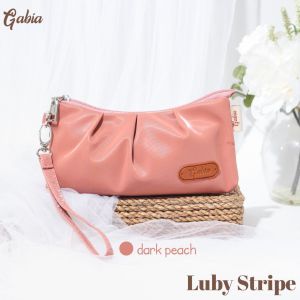 Pouch Luby Stripe by Gabia Dompet Murah Serbaguna Muat Banyak